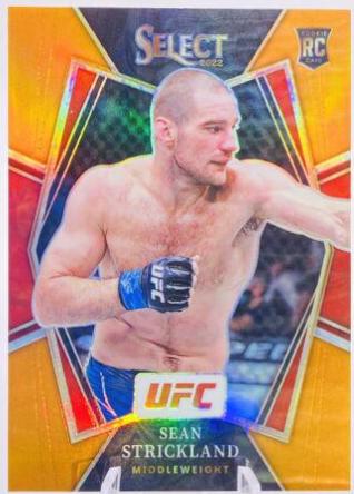 Sean Strickland 2022 Panini Select UFC Premier Level #117 Orange