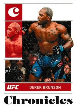 Derek Brunson 2022 Panini Chronicles UFC Base Chronicles #13 Platinum