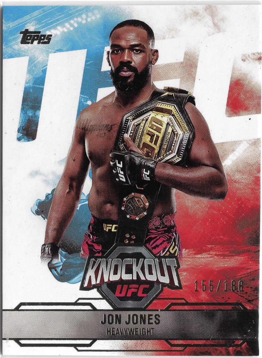 Jon Jones 2025 Topps Knockout UFC Base #100 Gold