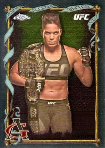 Amanda Nunes 2024 Topps Chrome UFC Allen & Ginter #AAG-8 Superfractor