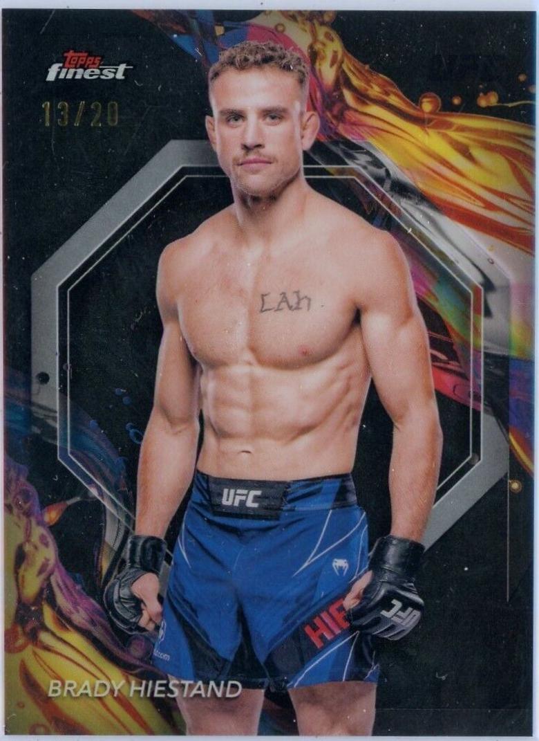 Brady Hiestand 2024 Topps Finest UFC Base Uncommon #162 Black Refractor