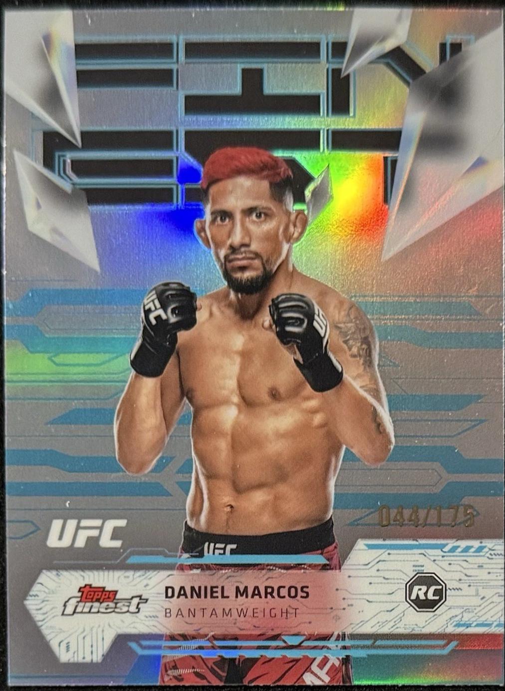 Daniel Marcos 2025 Topps Finest UFC Base Uncommon #131 Blue Refractor
