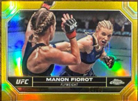 Manon Fiorot 2024 Topps Chrome UFC Base #120 Gold Refractor