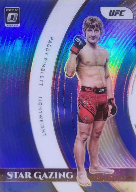 Paddy Pimblett 2022 Panini Donruss Optic UFC Star Gazing #18 Blue