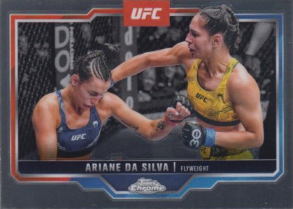 Ariane da Silva 2025 Topps Chrome UFC Base #165 Black RayWave