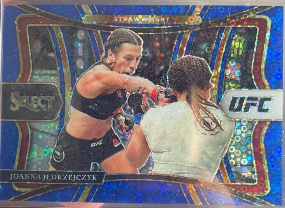 Joanna Jędrzejczyk 2021 Panini Select UFC Premier Level #141 Blue Disco