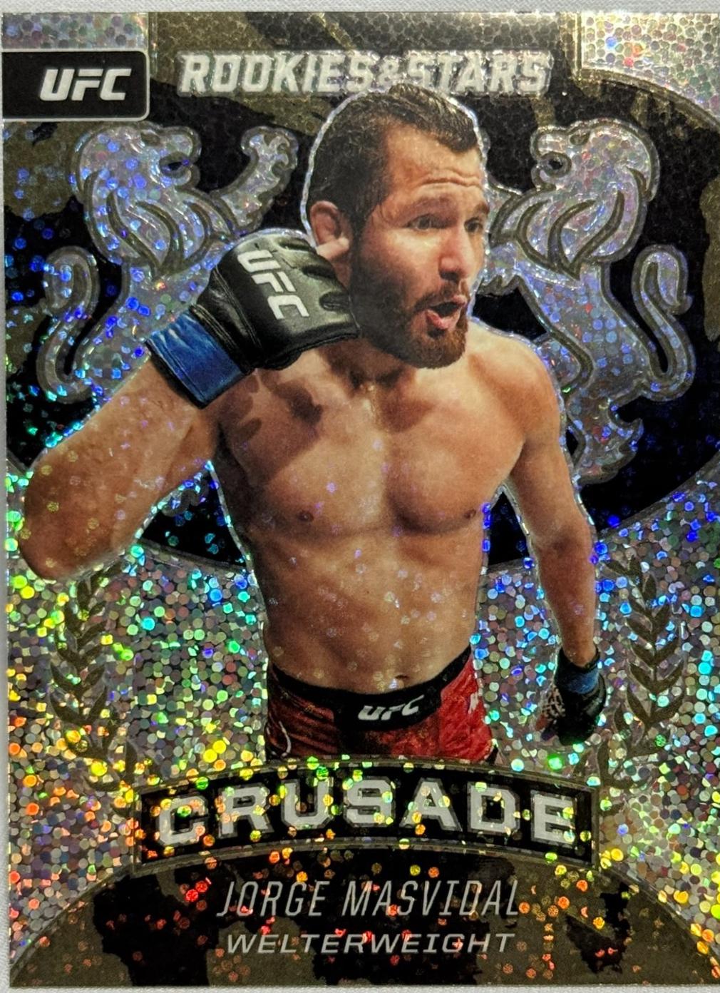 Jorge Masvidal 2021 Panini Chronicles UFC Base Crusade #221 White Sparkle
