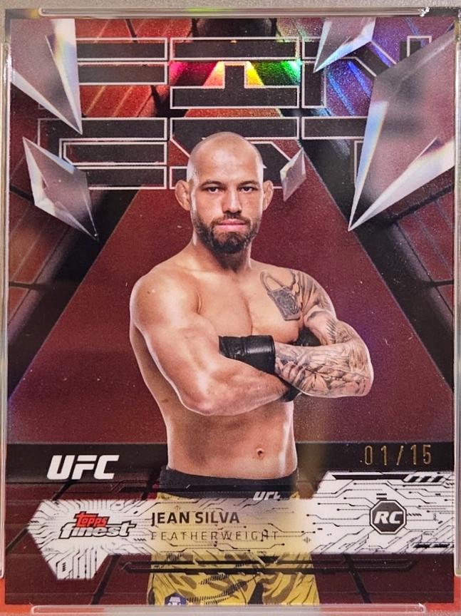 Jean Silva 2025 Topps Finest UFC Base Uncommon #200 Die Cut
