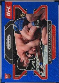 Shavkat Rakhmonov 2022 Panini Prizm UFC Base #80 Blue Shimmer