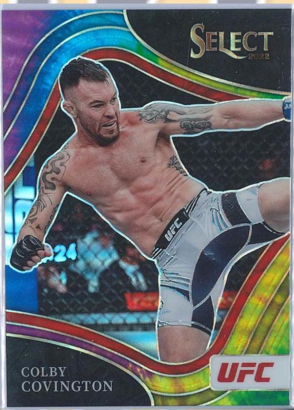 Colby Covington 2022 Panini Select UFC Octagonside #227 Tie Dye