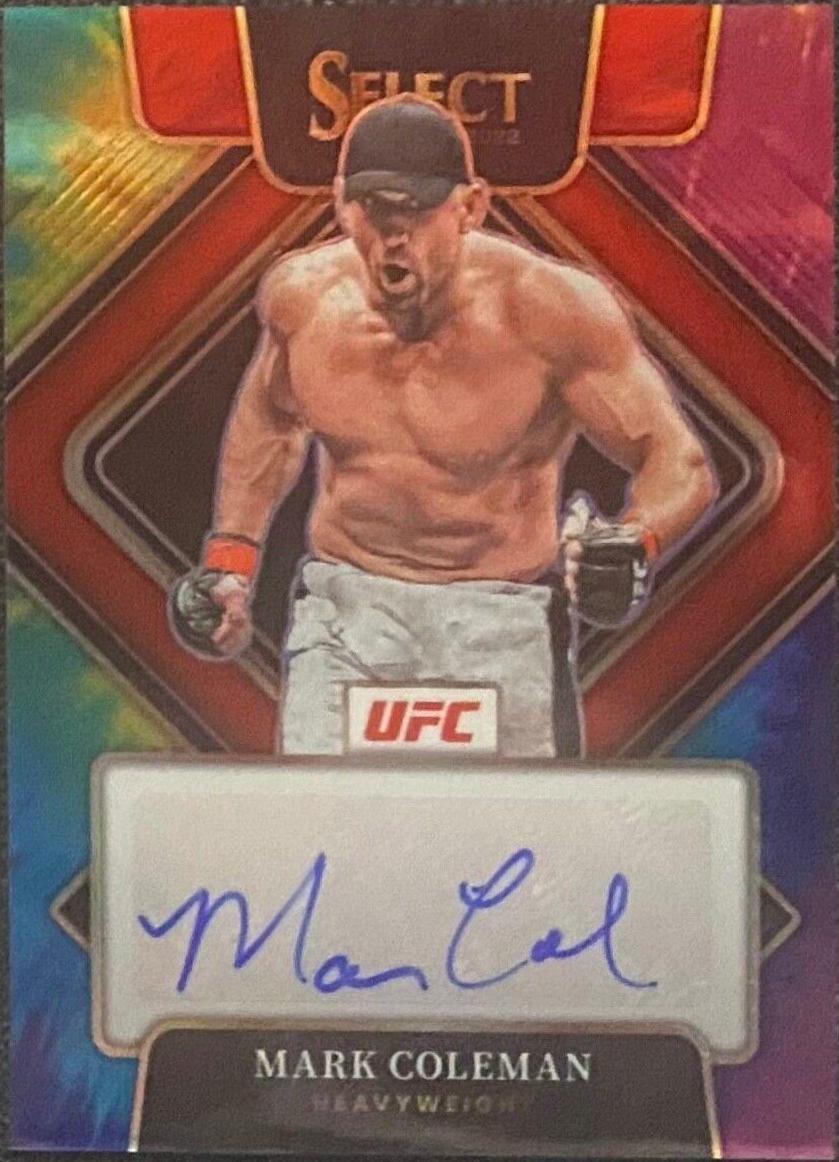 Mark Coleman 2022 Panini Select UFC Signatures #36 Tie Dye