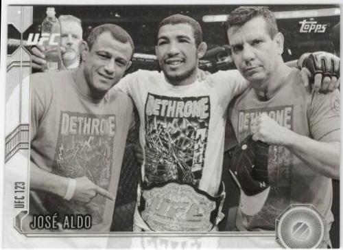 José Aldo 2015 Topps UFC Chronicles Base #127 Black and White