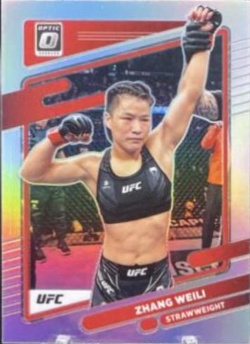 Zhang Weili 2022 Panini Donruss Optic UFC Base #100 Holo