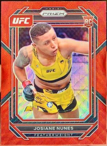 Josiane Nunes 2023 Panini Prizm UFC Base #199 Ruby Wave