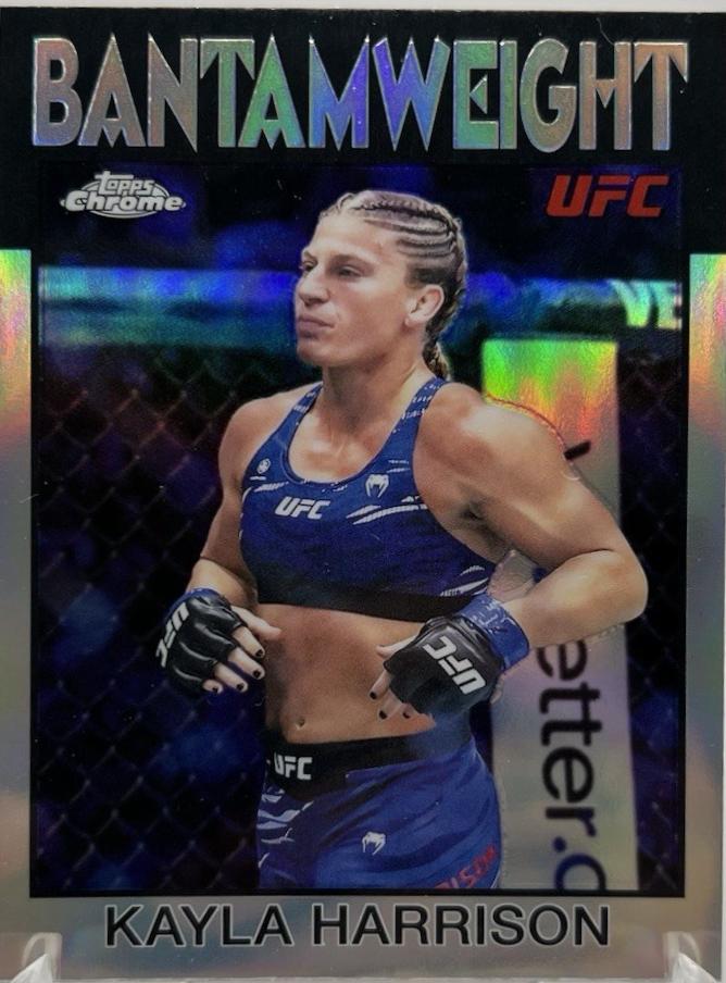 Kayla Harrison 2026 Topps Chrome UFC 1986 Topps #86-1 Refractor
