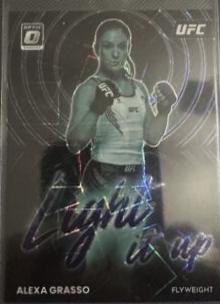 Alexa Grasso 2023 Panini Donruss Optic UFC Light It Up #1 Gold Vinyl