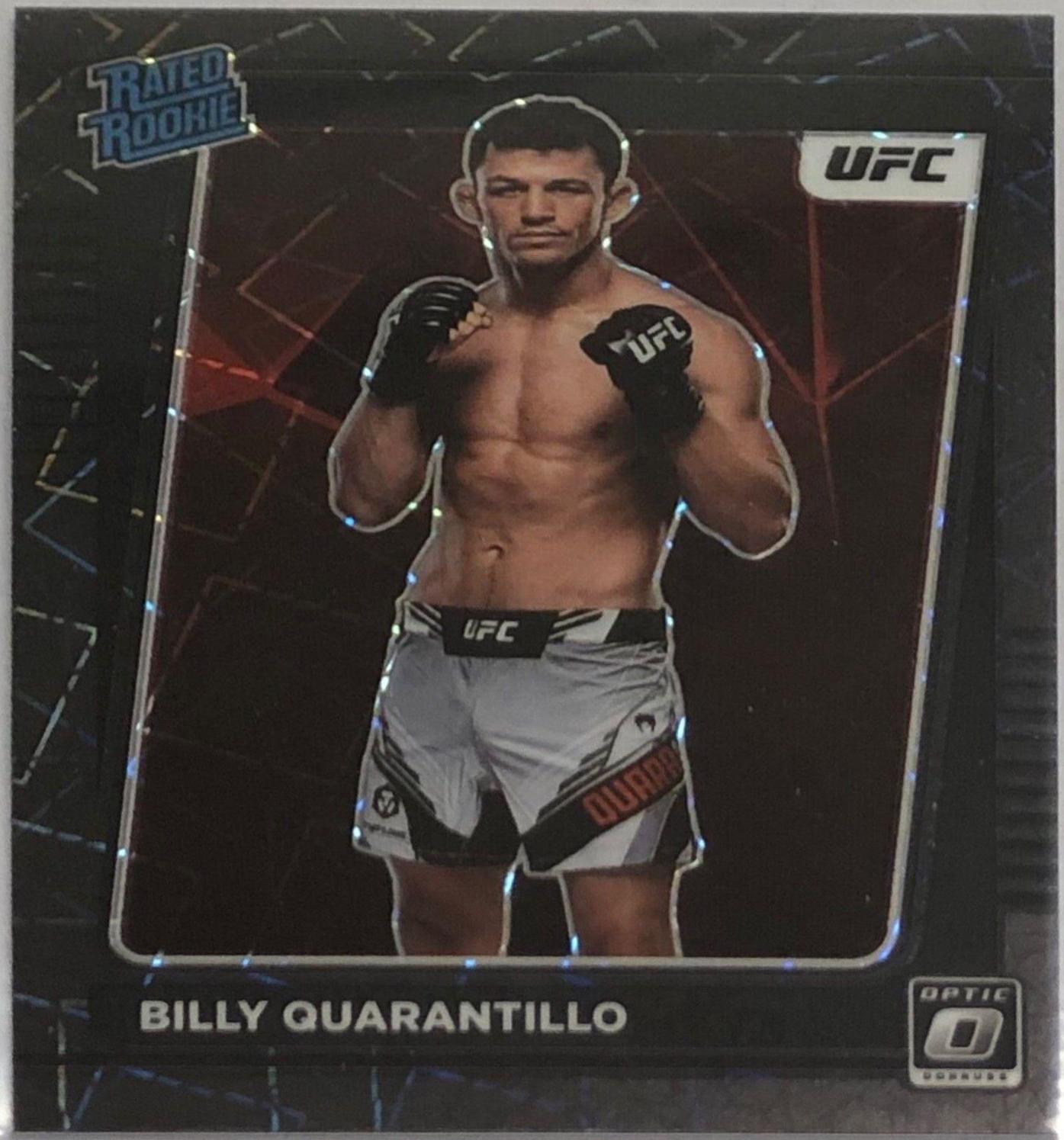 Billy Quarantillo 2022 Panini Donruss Optic UFC Base #107 Black Velocity