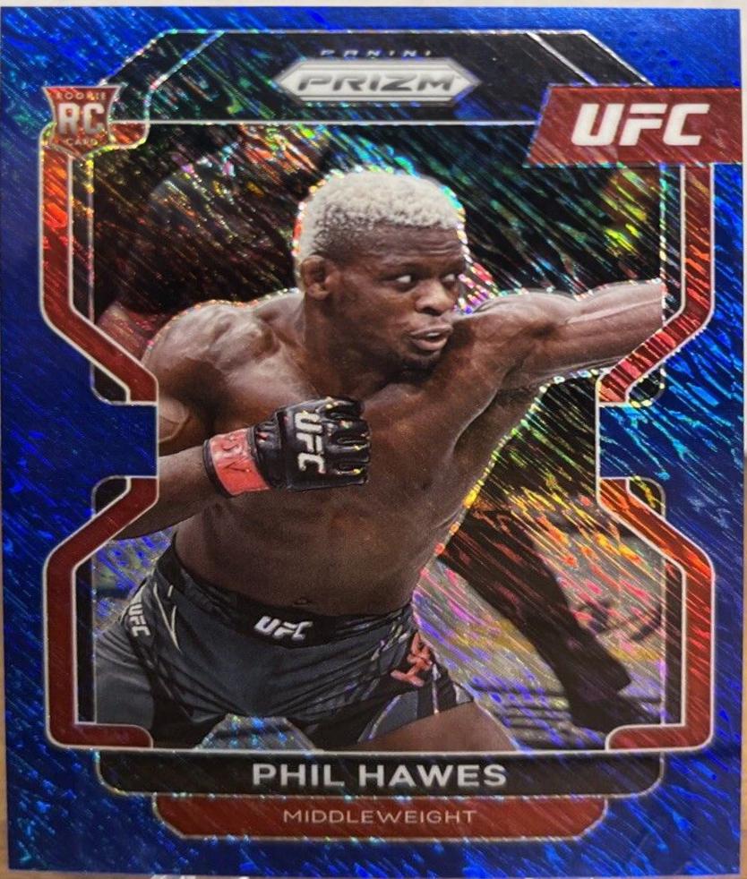 Phil Hawes 2022 Panini Prizm UFC Base #190 Blue Shimmer
