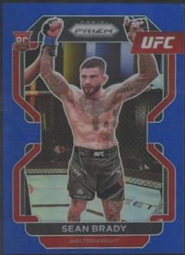 Sean Brady 2022 Panini Prizm UFC Base #162 Blue