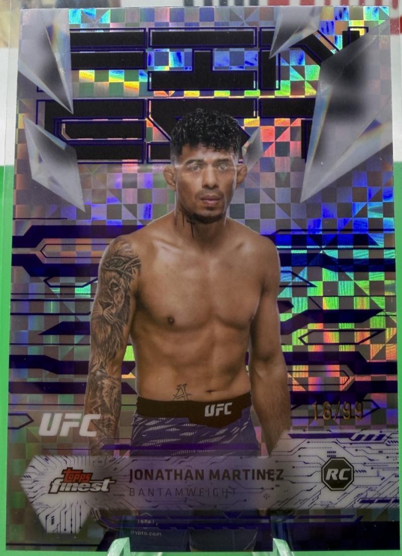 Jonathan Martinez 2025 Topps Chrome UFC Base #80 Black Refractor