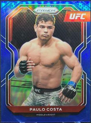 Paulo Costa 2021 Panini Prizm UFC Base #69 Blue