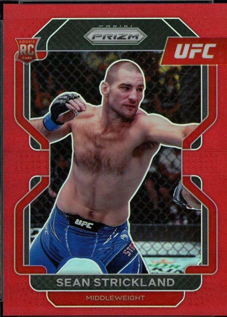 Sean Strickland 2022 Panini Prizm UFC Base #172 Red