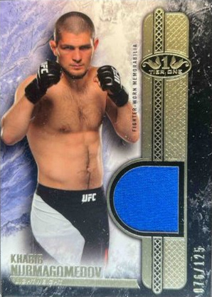 Khabib Nurmagomedov 2017 Topps UFC Knockout Tier One Relics #T1R-KN Red