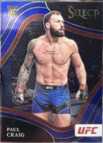 Paul Craig 2022 Panini Select UFC Octagonside #224 Blue Prizm