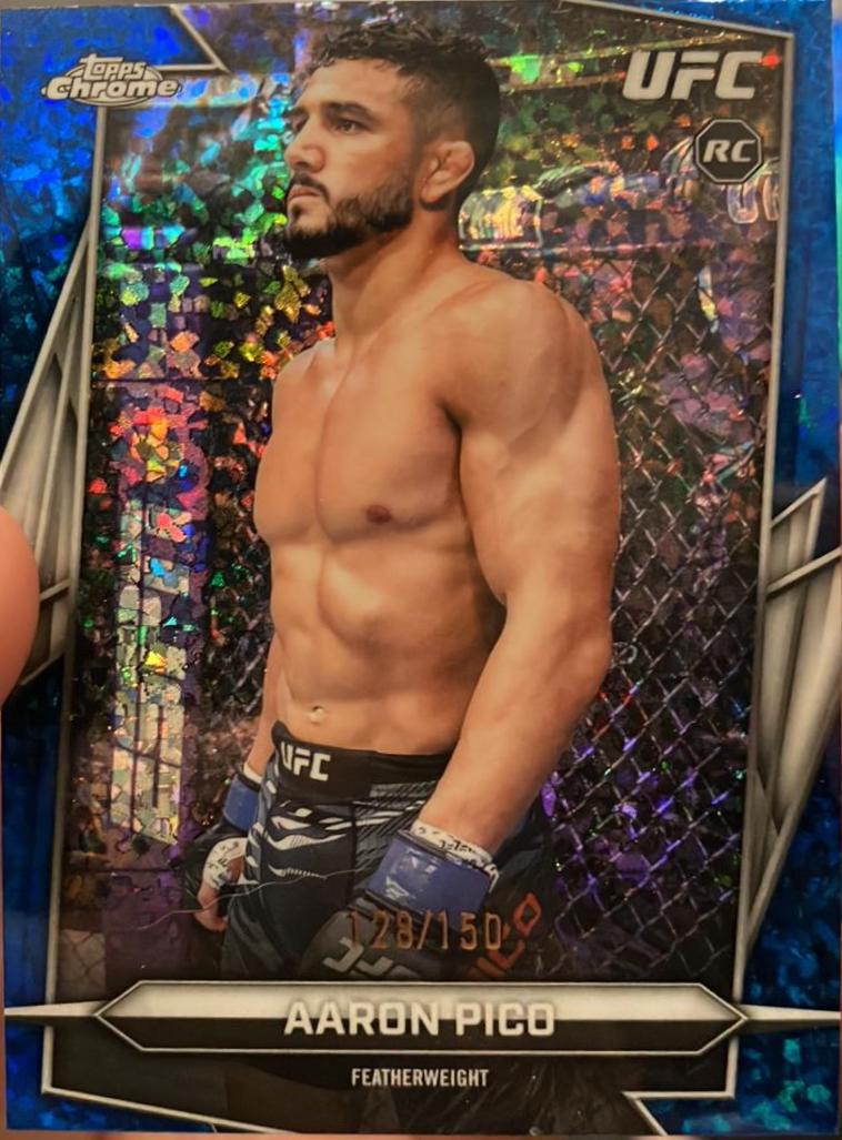 Aaron Pico 2026 Topps Chrome UFC Base #88 Blue Mini Diamonds Refractor