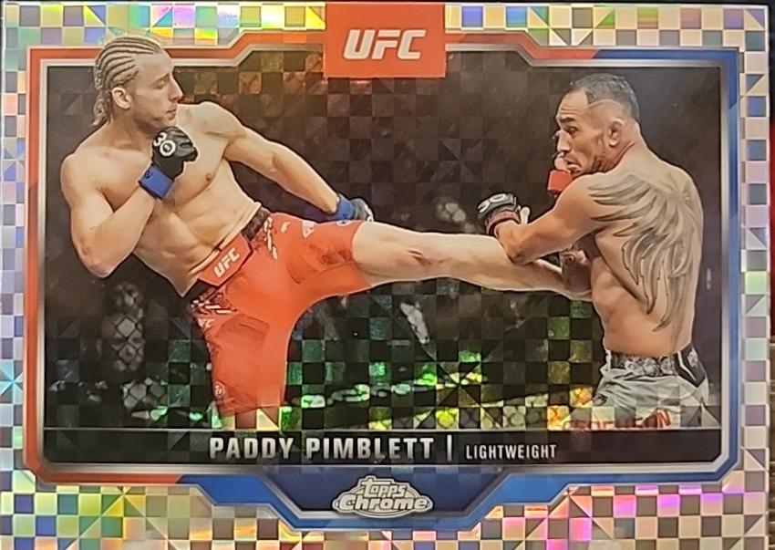Paddy Pimblett 2025 Topps Chrome UFC Base #177 X-Fractor