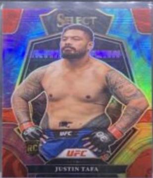 Justin Tafa 2023 Panini Select UFC Premier Level #198 Tie Dye