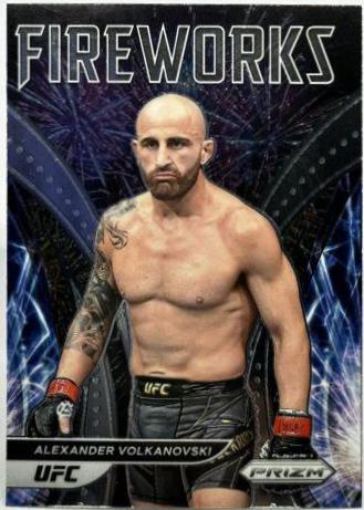 Alexander Volkanovski 2022 Panini Prizm UFC Fireworks #22 Silver