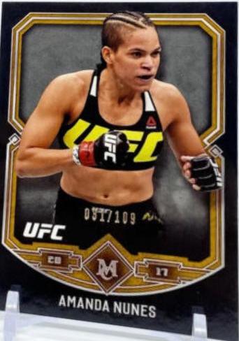 Amanda Nunes 2017 Topps Museum Collection UFC Base #3 Copper