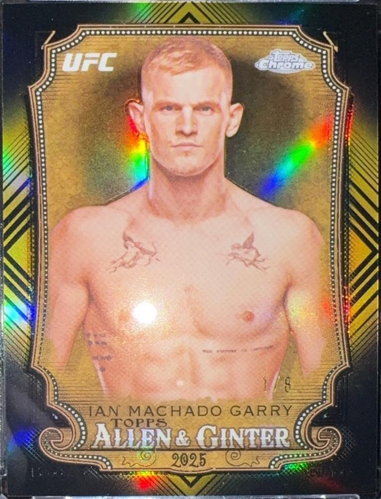 Ian Machado Garry 2025 Topps Chrome UFC Allen & Ginter #AAG-8 Black & Gold Refractor