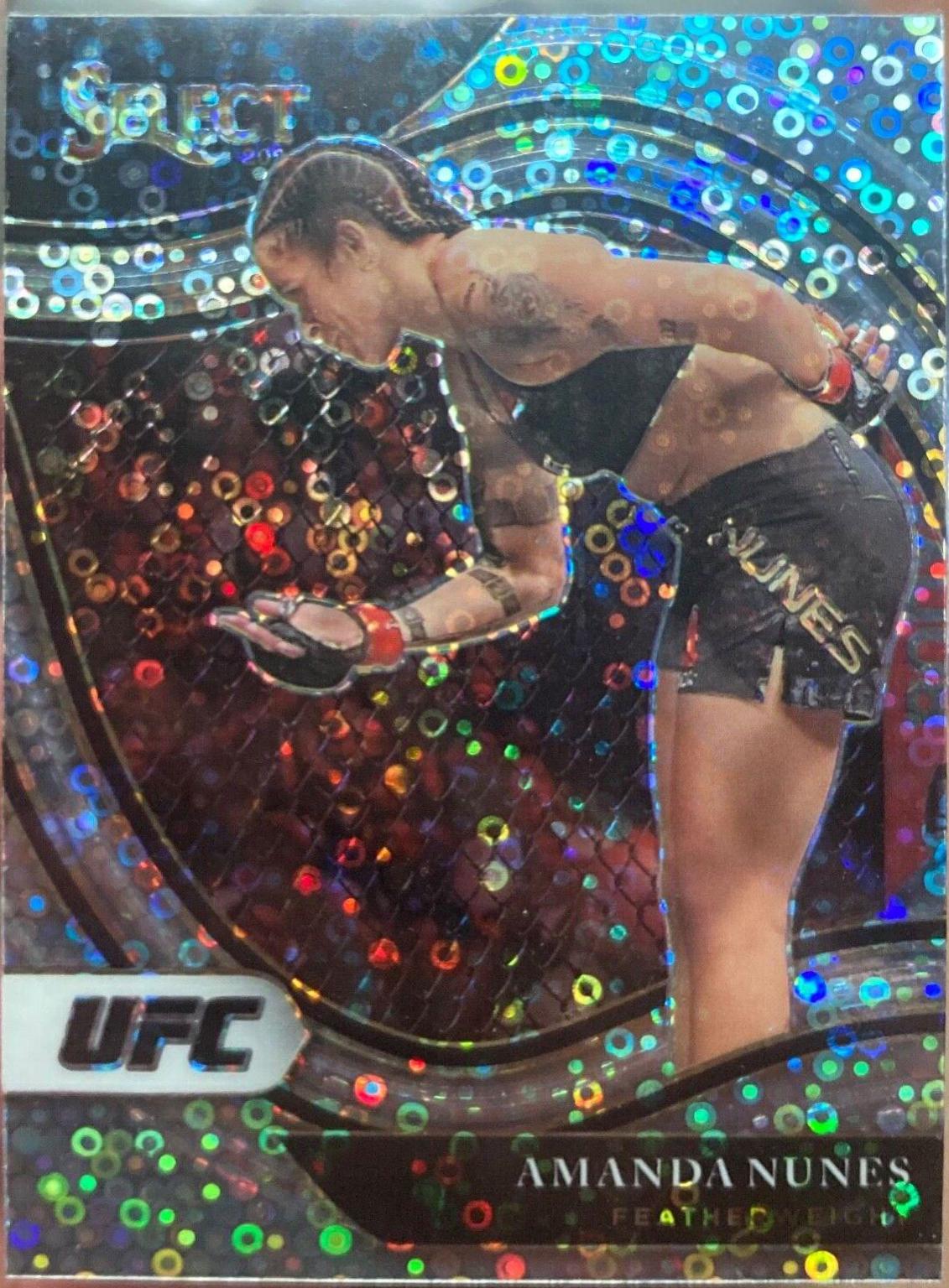 Amanda Nunes 2021 Panini Select UFC Octagonside #216 Silver