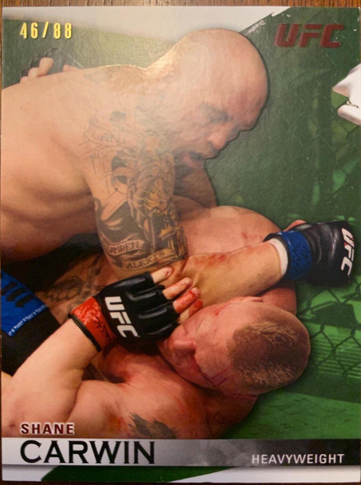 Shane Carwin 2010 Topps UFC Knockout Base #39 Green