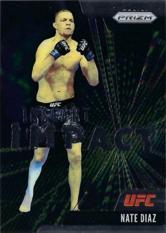 Nate Diaz 2021 Panini Prizm UFC Instant Impact #20 Black