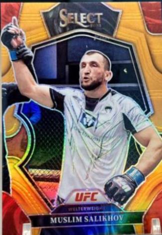 Muslim Salikhov 2023 Panini Select UFC Premier Level #187 Orange