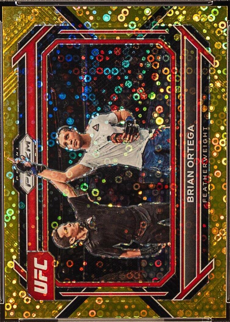 Brian Ortega 2023 Panini Prizm Under Card UFC Base #48 Gold