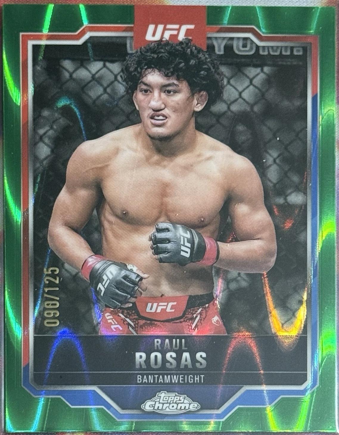 Raul Rosas 2025 Topps Chrome UFC Base #120 Green Wave