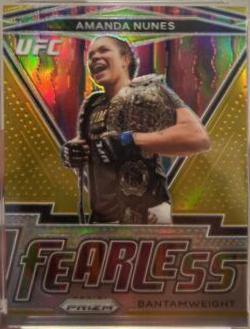 Amanda Nunes 2021 Panini Prizm UFC Fearless #16 Gold