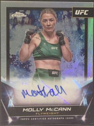 Molly McCann 2024 Topps Chrome UFC UFC Signatures #FNA-MMC Refractor