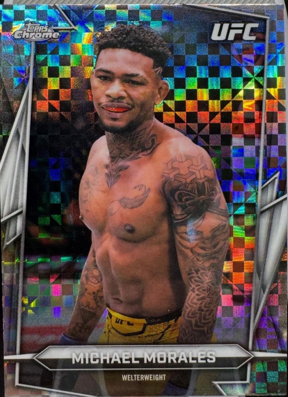 Michael Morales 2026 Topps Chrome UFC Base #67 X-fractor