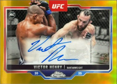 Victor Henry 2025 Topps Chrome UFC Chrome Rookie Autographs #CRA-VH Superfractor