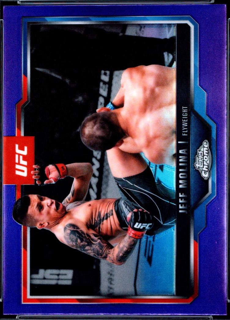 Jeff Molina 2025 Topps Chrome UFC Base #90 Purple Refractor