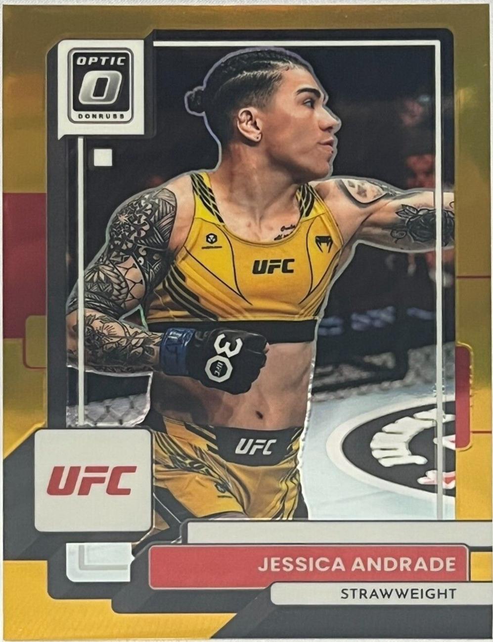 Jessica Andrade 2023 Panini Donruss Optic UFC Base #28 Gold
