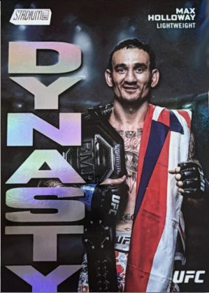 Max Holloway 2025 Topps Stadium Club UFC Dynasty and Destiny #DD-7 Gold Rainbow