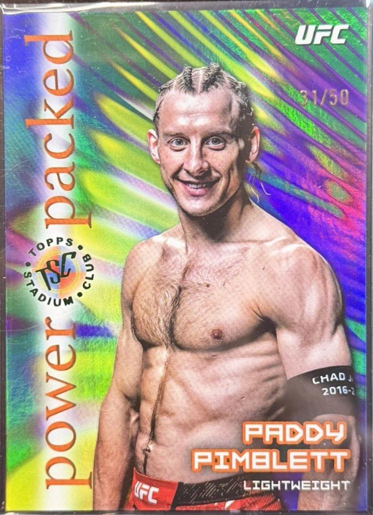 Paddy Pimblett 2025 Topps Stadium Club UFC Power Packed #PD-17 Green