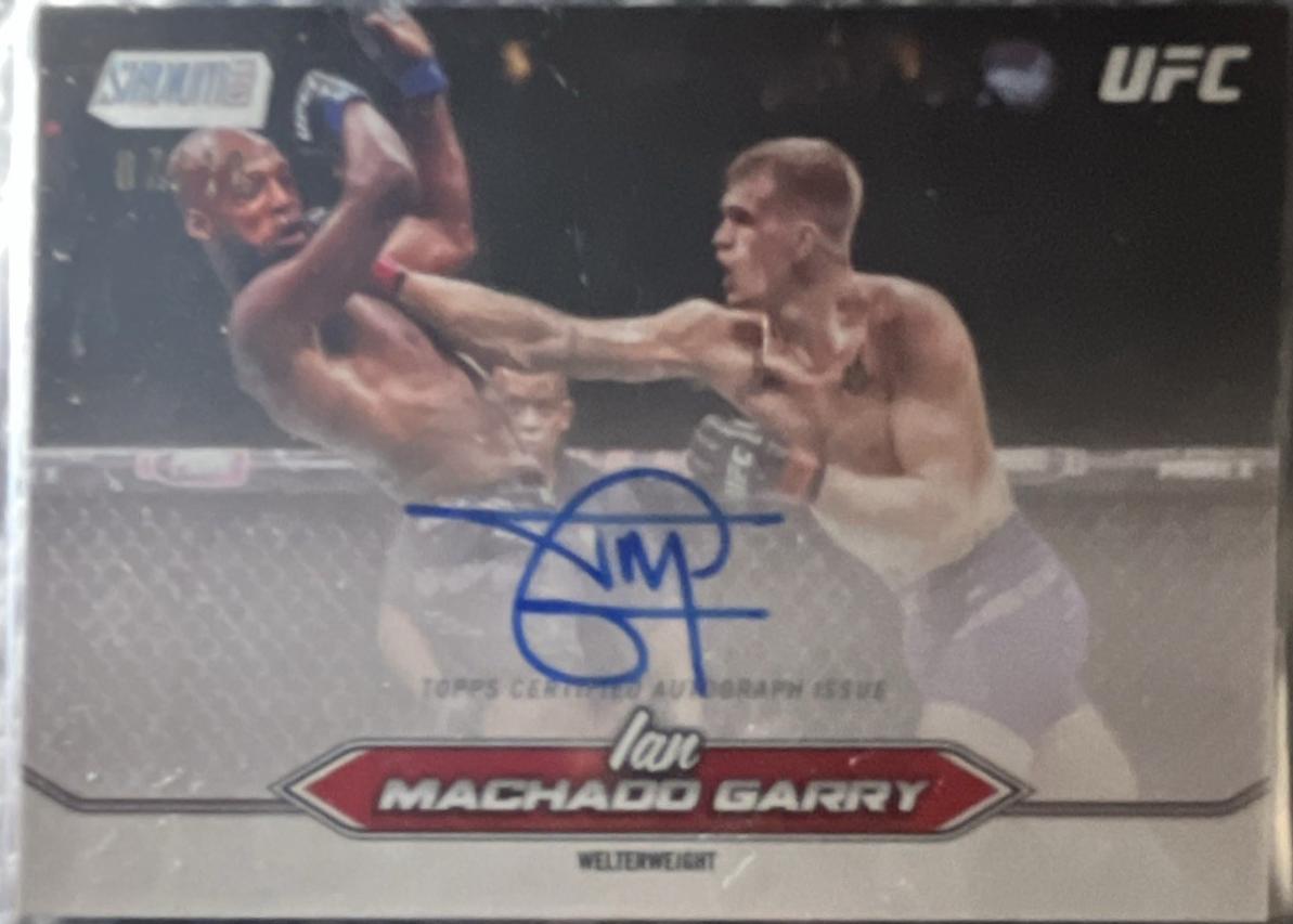 Ian Machado Garry 2025 Topps Stadium Club UFC Base Autographs #BCA-IMG Rainbow