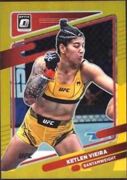 Ketlen Vieira 2022 Panini Donruss Optic UFC Base #55 Gold